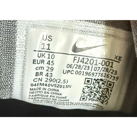 Nike Air Men's Huarache 20Y24 Patta Running Team Athletic Shoes Black Gray Sz 11 - Picture 5 of 13